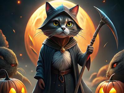 Spooky Halloween Cat