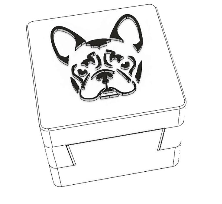 FRENCH BULLDOG CHINESE NESTING BOX