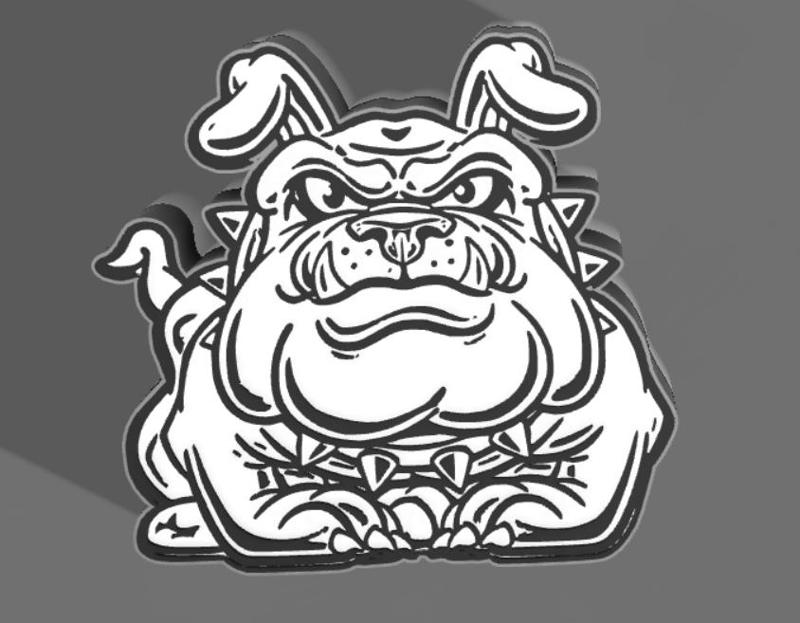 led lamp english bulldog