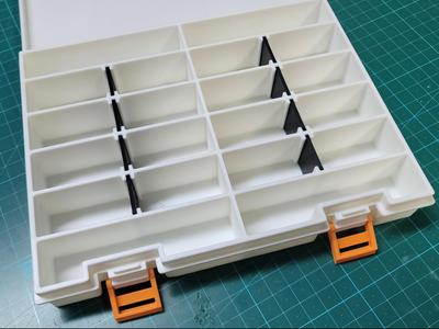 Multipurpose prop box with double hinges