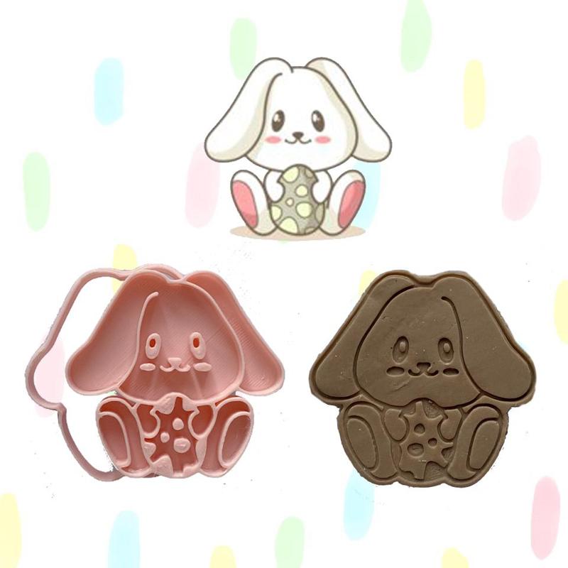EASTER- BUNNY4 COOKIE CUTTER STAMP
