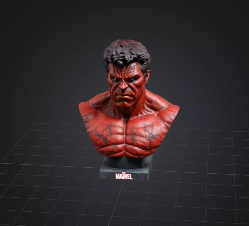 Hulk Statue 3D Model Features