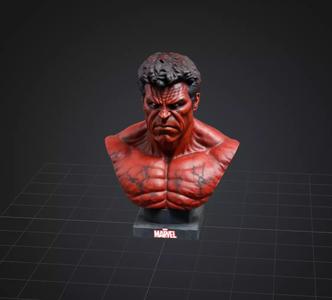 Hulk Statue 3D Model Features