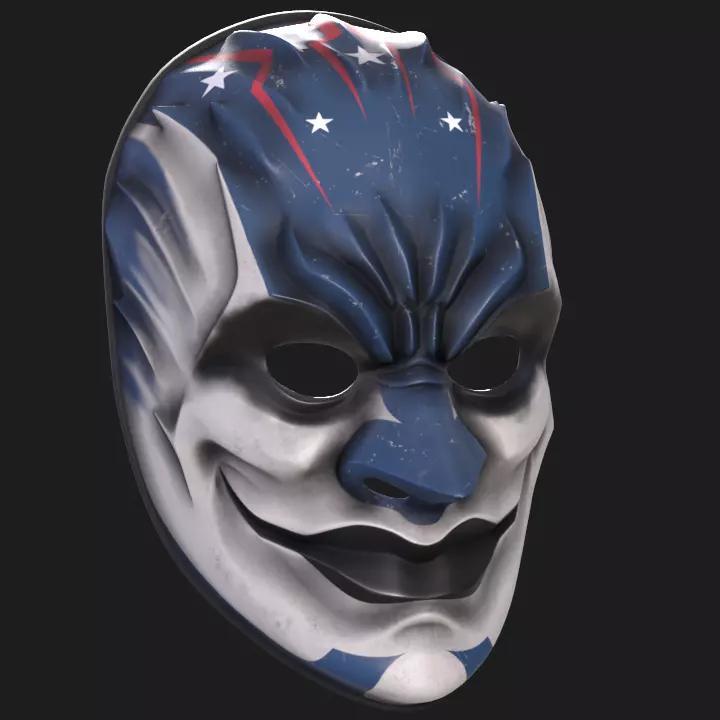 Sydney of PayDay2 mask 3D print model