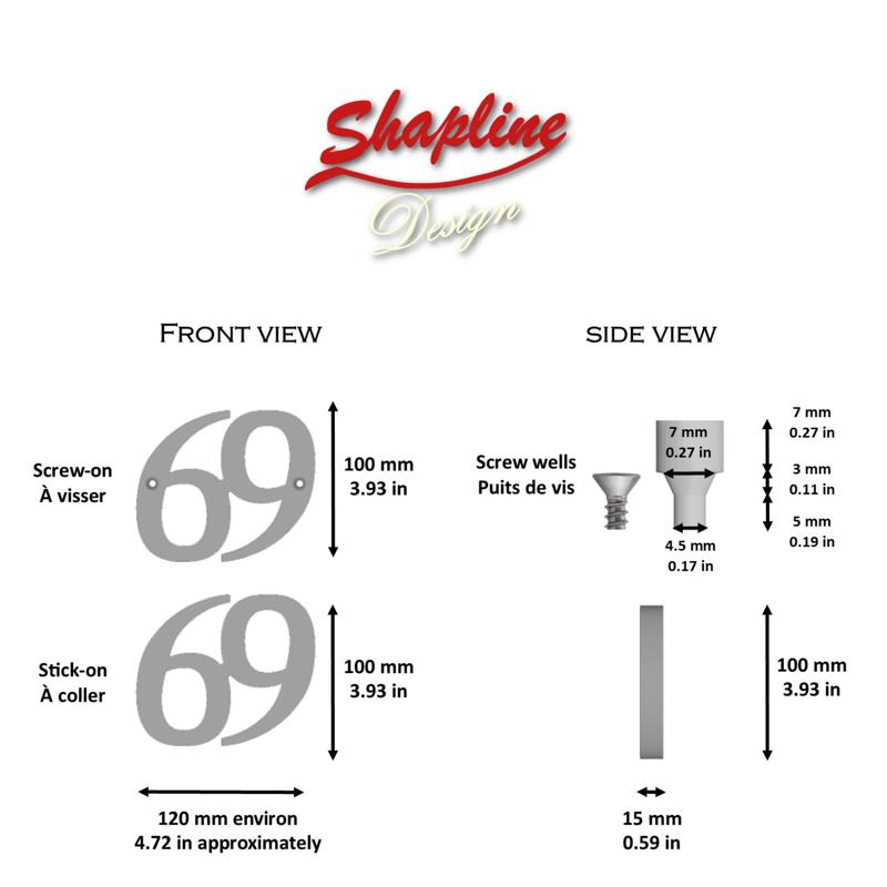 House number, house numbered N°69