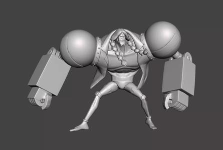 Franky piggy hair 3D Model