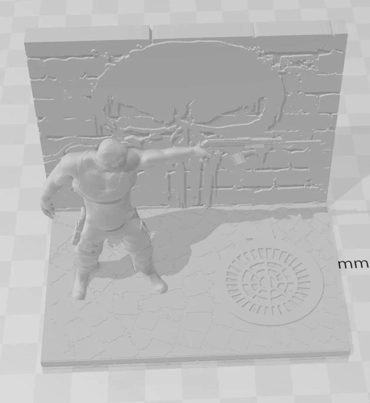 The Punisher wrestler pointing at something