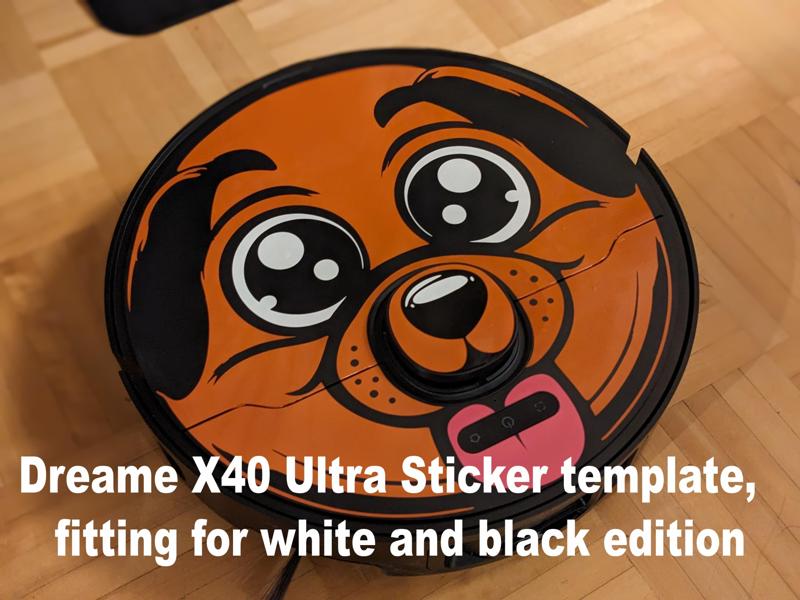 Dreame X40 Ultra / Master Dog Sticker Template