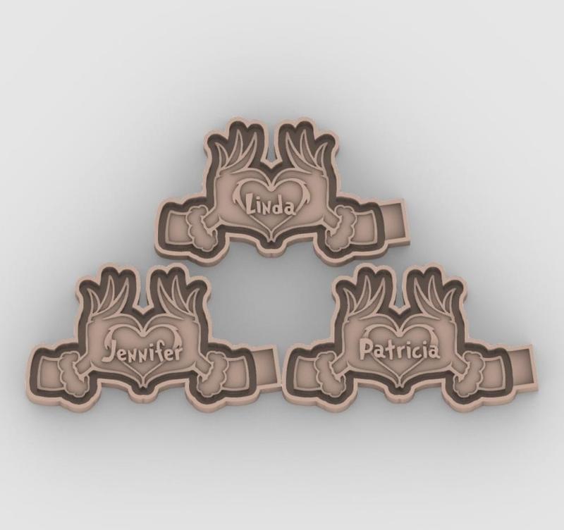 love christmas grinch - linda, patricia, jennifer - freshie mold