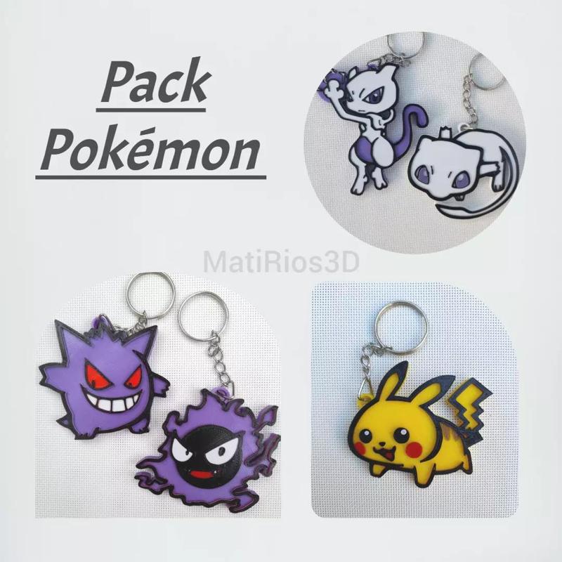 PACK LLAVEROS POKEMON 1