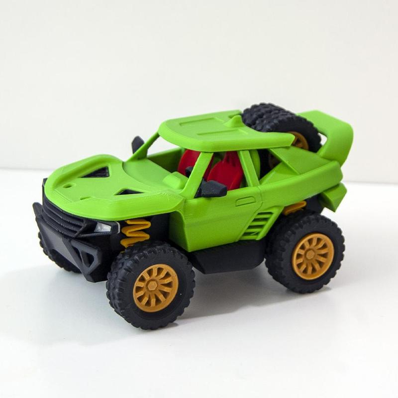 Dakar Rally Race Car – Cartoon Style with an Adventurous Spirit