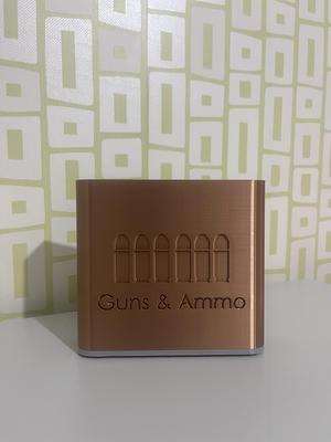 3D Printable 45ACP Ammo Box STL – Ammunition Storage Case for 100 Rounds – Gun Safe & Shooting Range Organizer