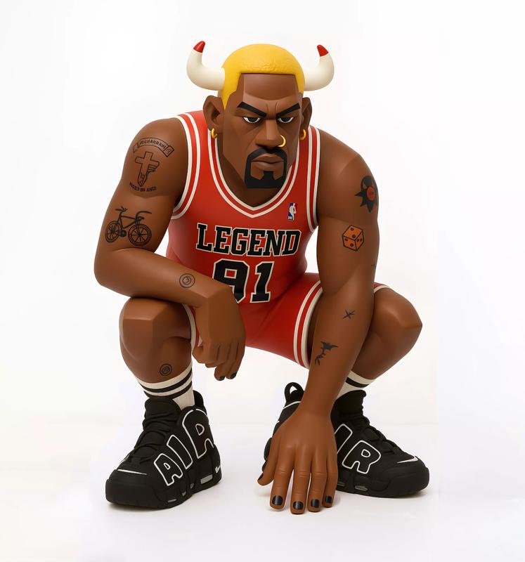 Bulls Dennis Rodman Nike Uptempo toy