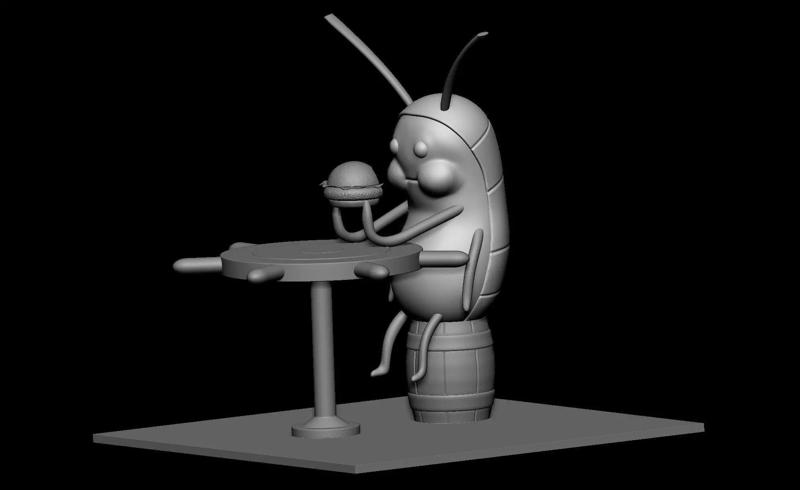 cucaracha bob esponja - Modelo de impresion 3D