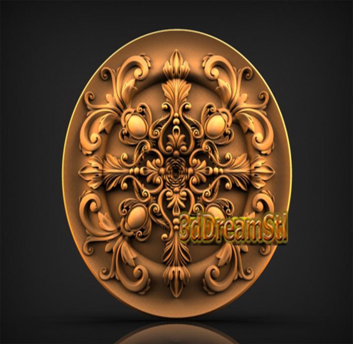 mandala STL model, CNC router engraver, artcam, aspire, cnc files, wood, art, wall decor, CNC