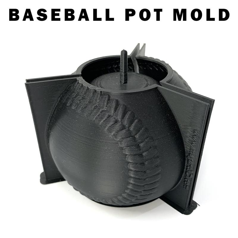 Baseball Pot mold - Include Pot for print