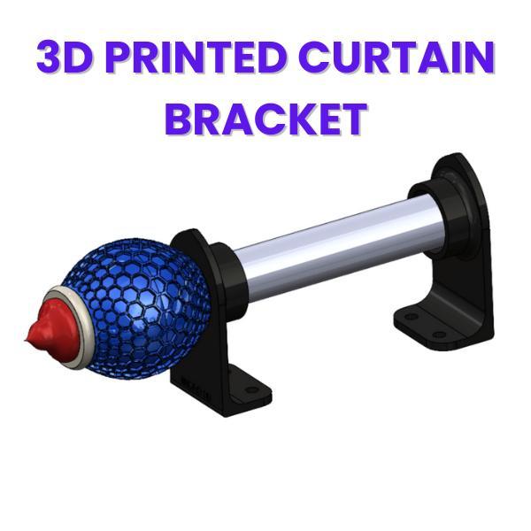 3D Printable Curtain Bracket – Strong & Stylish DIY Curtain Holder