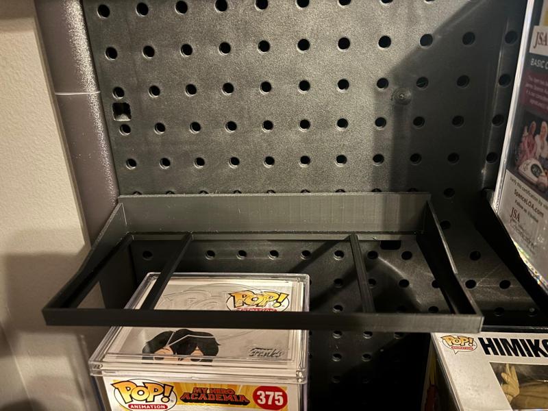 Popshield Armor 2PK Funko Pop Pegboard Shelf For 16x16 Inch Everbuilt Pegboard