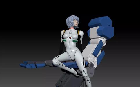 Rei Ayanami printable evangelion model