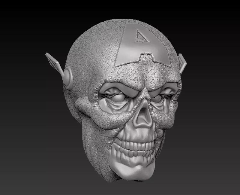 red skull oldman logan headsculpt