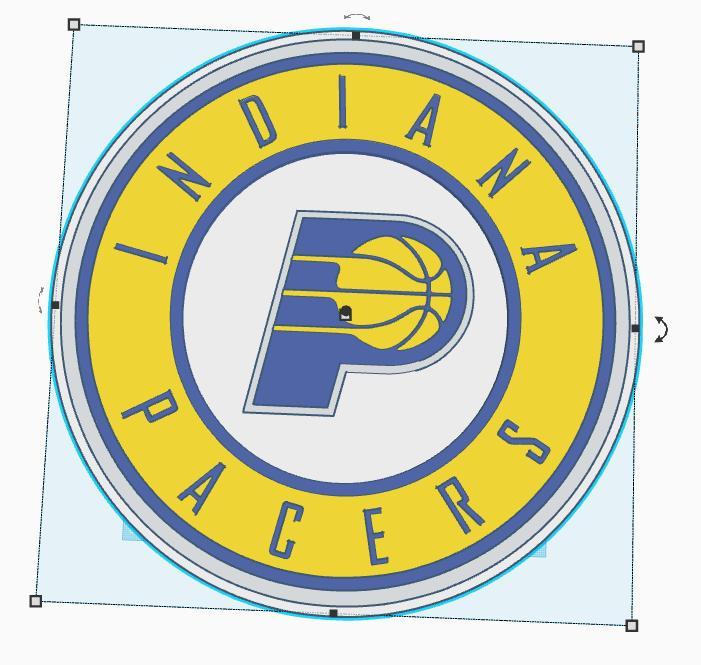 Indiana Pacers Logo Wall Plaque