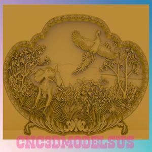 Jungle animals 3D MODEL STL FILE FOR CNC ROUTER LASER