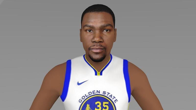 Kevin Durant figurine for full color 3D printing