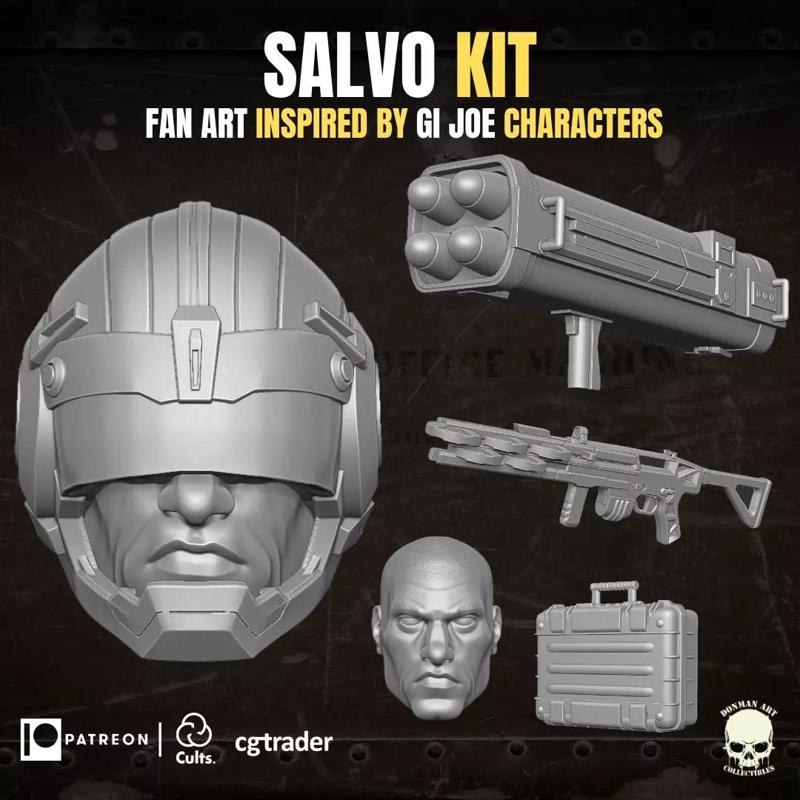 Salvo Kit 3D printable File For Action Figures