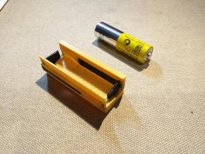 Interlocking Conductive AA Battery Compartment