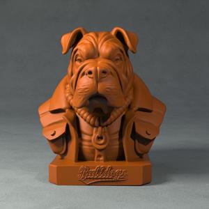 🏍️ Bulldog Rider Bust – The Ultimate Biker Dog! 🐶🔥