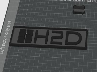 Bambu H2D Logo Sign