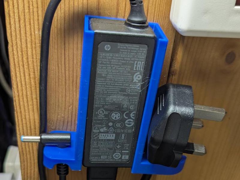 laptop charging "brick" wall tidy