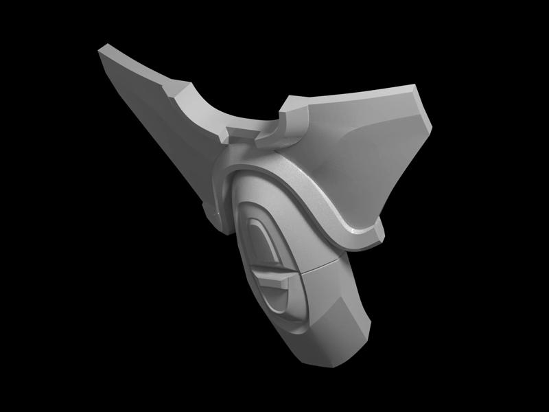 HALO Yoroi Shadow Raven knee pad 3d print file