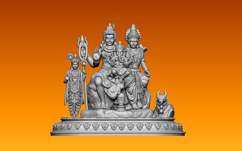 SHIVA JI-FAMILY_PARWATHI || GANESHA || KARTHIEKEYA || NANDI_FAMILY