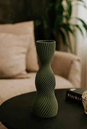 Twistwave Vase – Modern Spiral Design