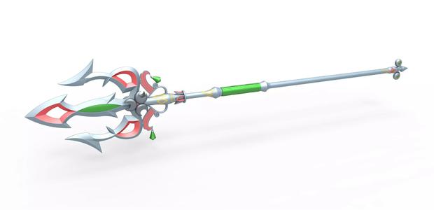 Lightscale trident from the game Legend of Zelda