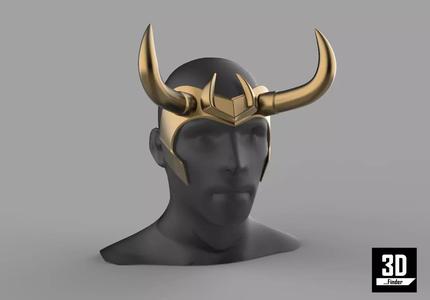 LOKI TV Series Helmet for 3D Printing STL