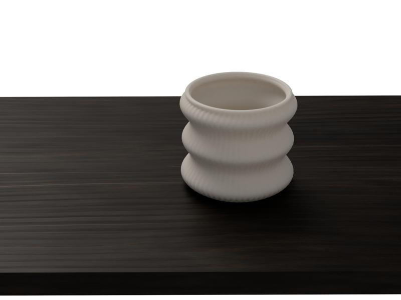 Wave planter horizontal