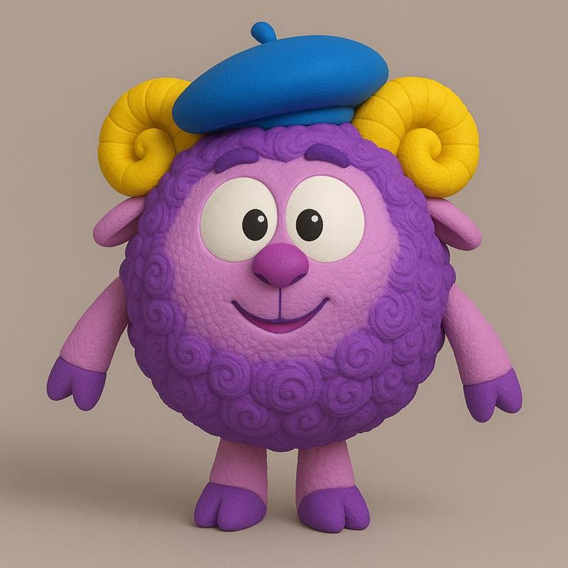 Barash 3D Model for Printing Inspired by Smeshariki