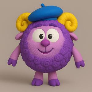 Barash 3D Model for Printing Inspired by Smeshariki