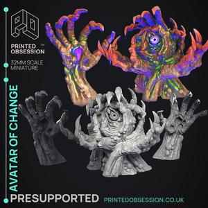 Avatar of Change -Cryptis of the Darkwoods - PRESUPPORTED - Illustrated and Stats - 32mm scale