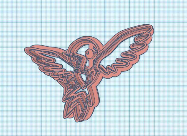 Pokemon: Fletchling Cookie Cutter