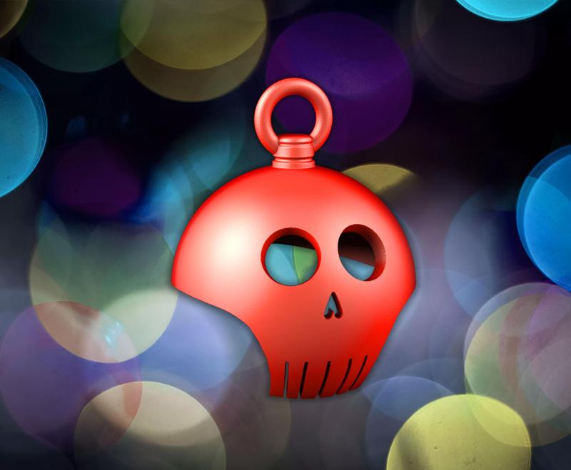 Skull Christmassball
