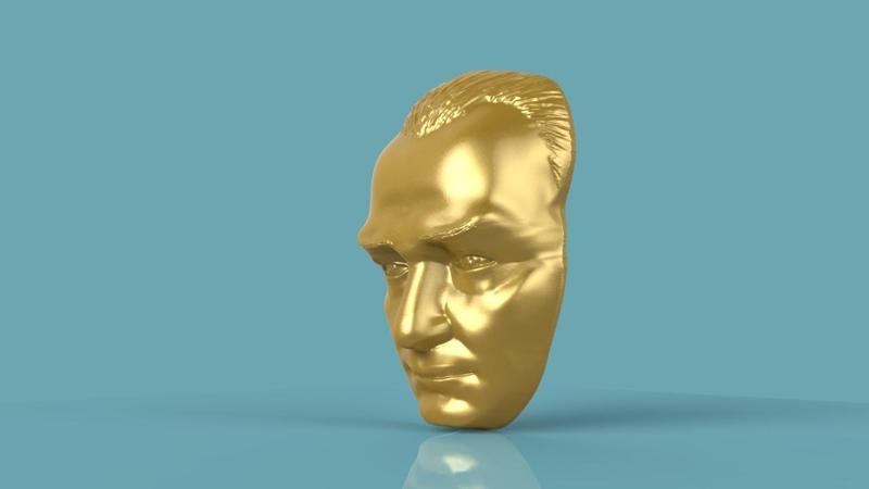 Mustafa Kemal Ataturk Bust 3D