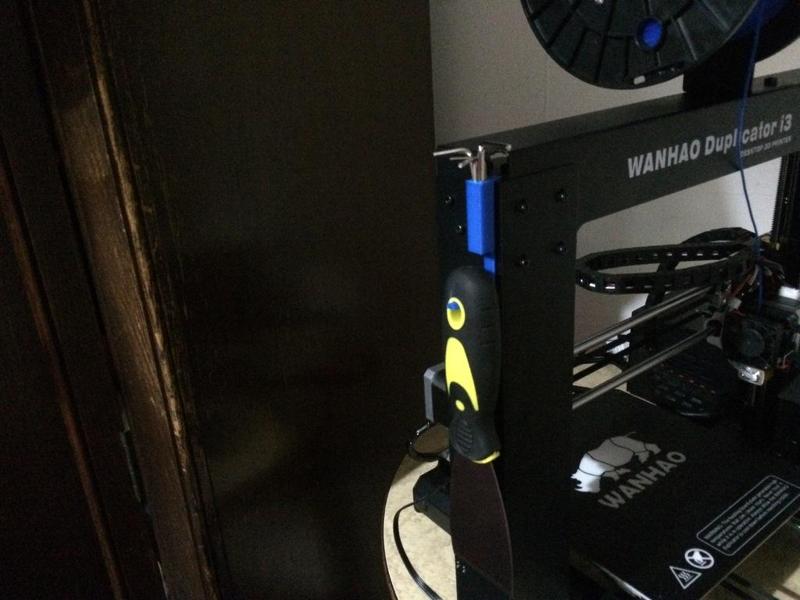 Wanhao Duplicator i3 hex wrench and scrapper holder