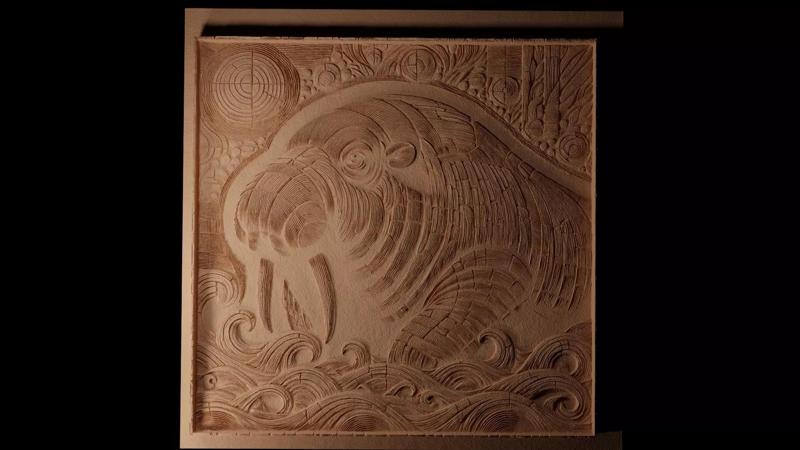 Stellers Sea Cow CNC 3d Print High Relief Sand Casting