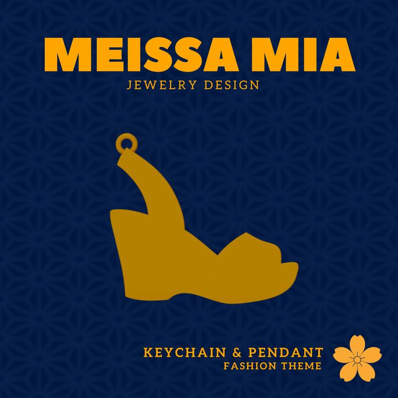 Mini Glam – 3D Print File for High Heels Keychain or Pendant - High Heels Keychain - High Heels Pendant - Girl's Fashion - Princess Fashion Accessories