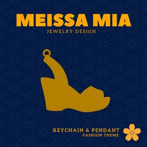 Mini Glam – 3D Print File for High Heels Keychain or Pendant - High Heels Keychain - High Heels Pendant - Girl's Fashion - Princess Fashion Accessories