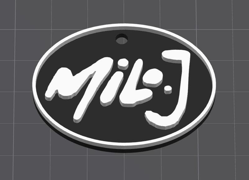 Milo J keychain