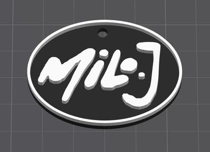 Milo J keychain